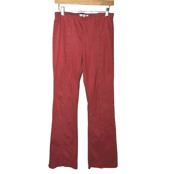 Free People Pants - Free People We The Free Flare Rust Pull On Denim Pants Size 27‎ Retro